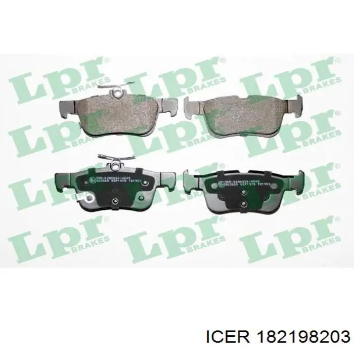 Pastillas traseras Icer 182198203