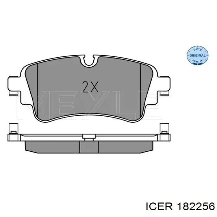 182256 Icer pastillas de freno traseras