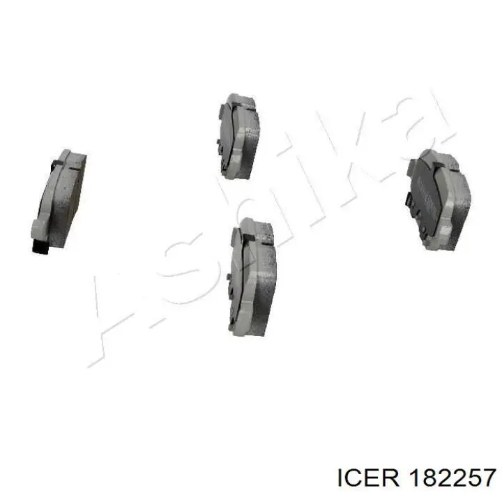 182257 Icer Pastillas freno traseras