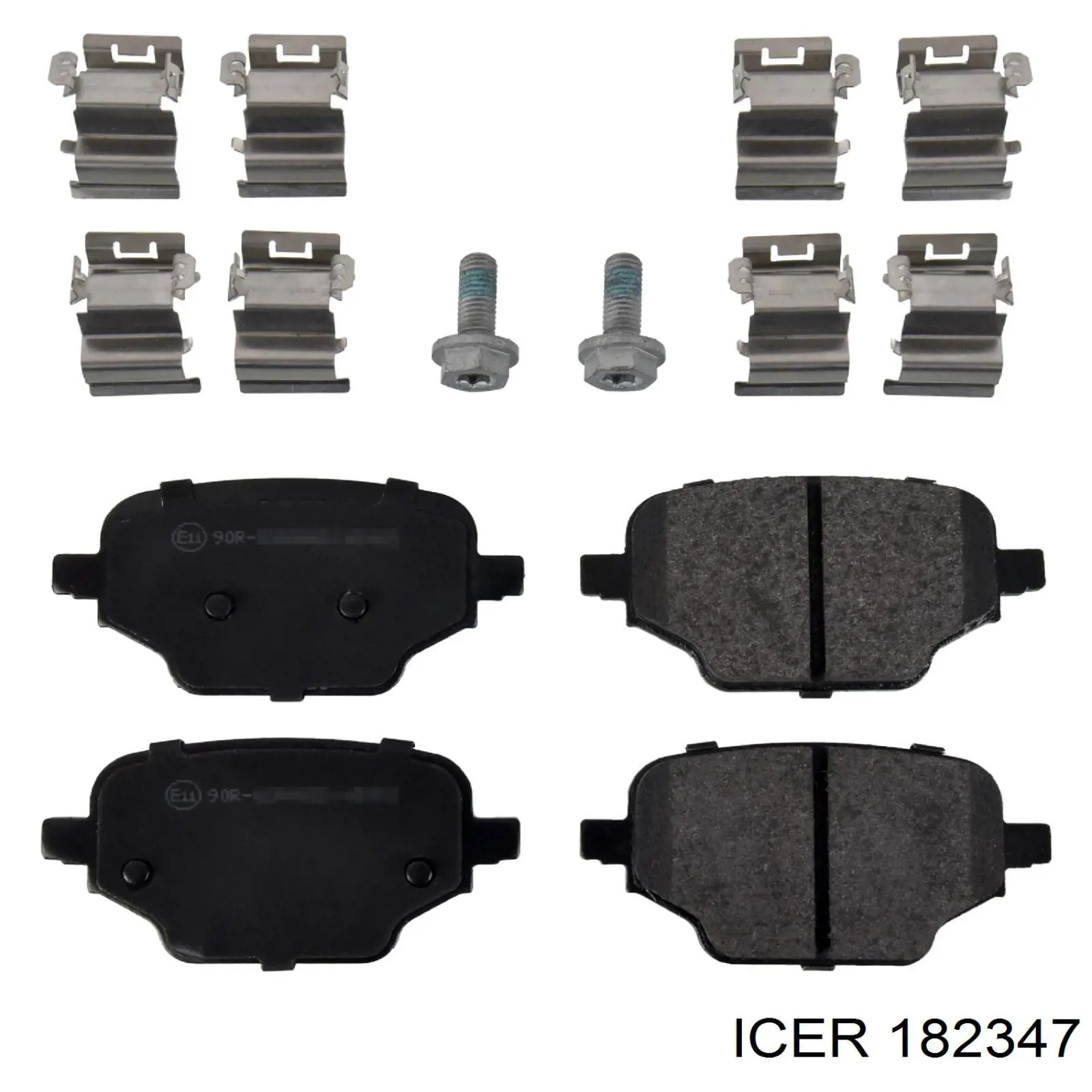 182347 Icer Pastillas freno traseras