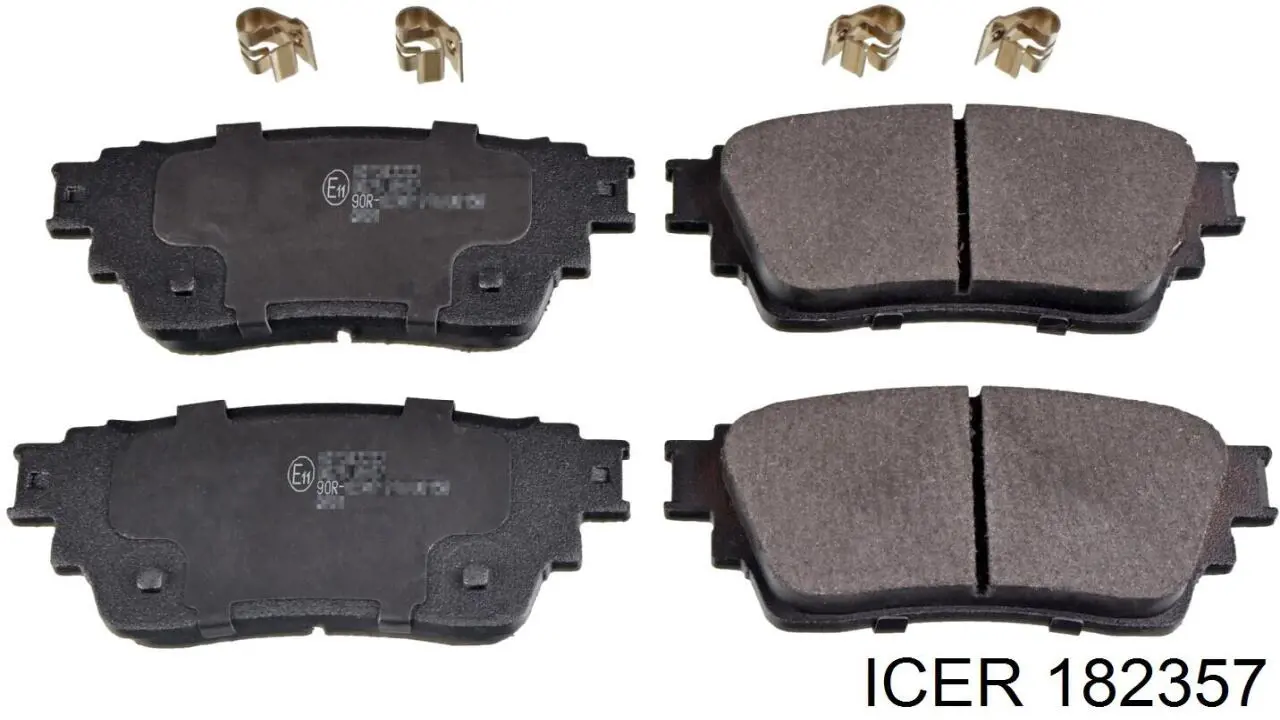 182357 Icer Pastillas freno traseras