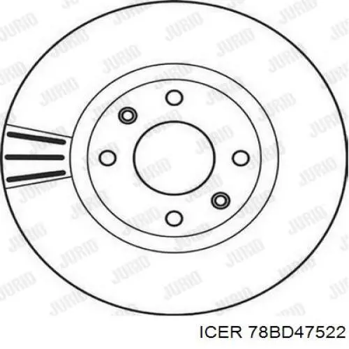Freno de disco delantero Citroen C4 UD