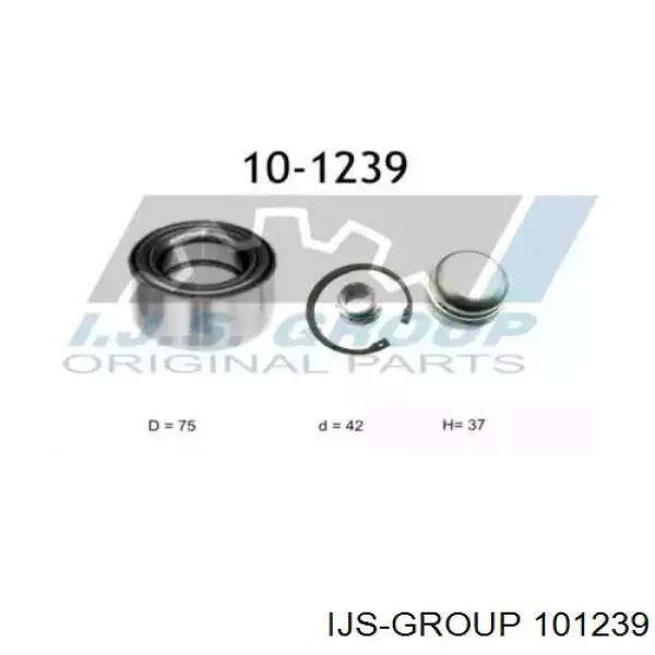 101239 IJS Group cubo de rueda delantero