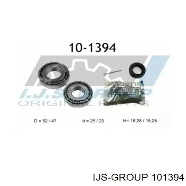 10-1394 IJS Group cojinete de rueda trasero