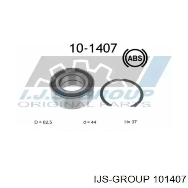 101407 IJS Group cojinete de rueda delantero