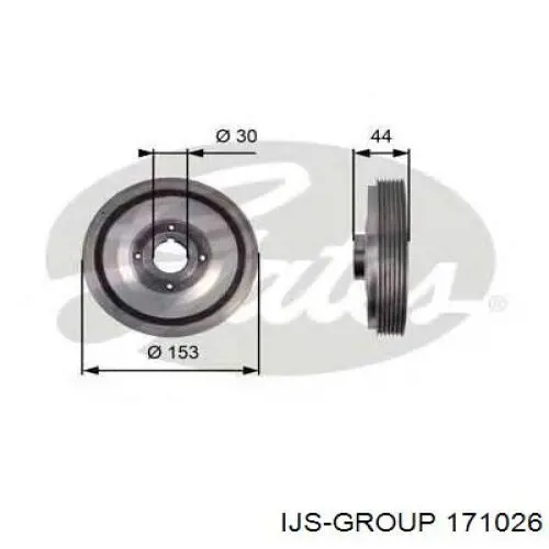 Polea del cigüeñal IJS Group 171026 precio, desde 53,42 EUR