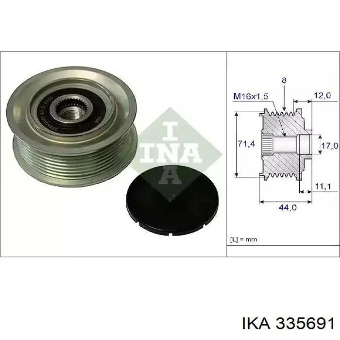 335691 IKA poleas juego de piezas