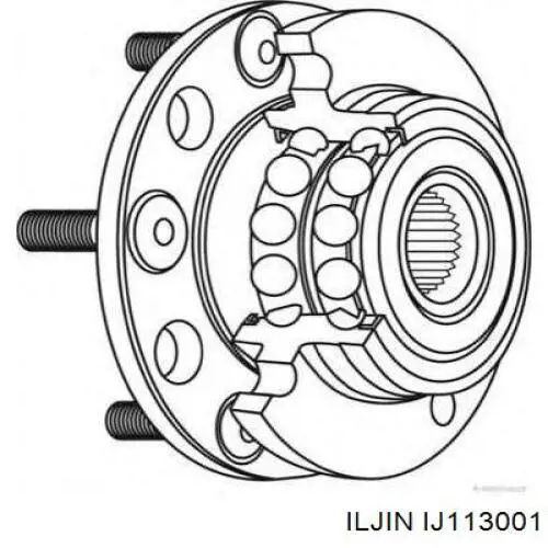 IJ113001 Iljin cubo de rueda trasero