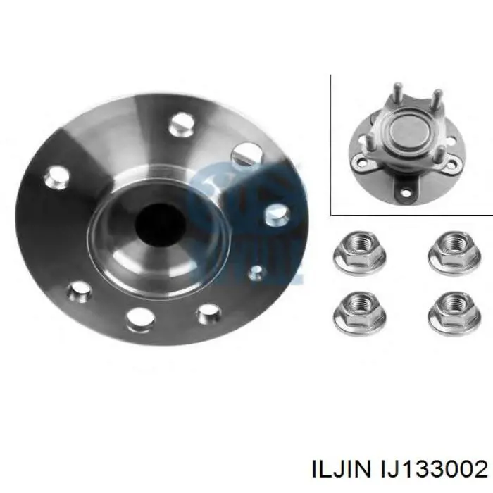 IJ133002 Iljin cubo de rueda trasero