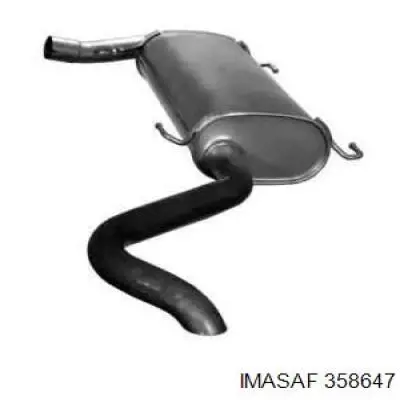 Silenciador trasero Imasaf 358647 precio, desde 115,83 EUR