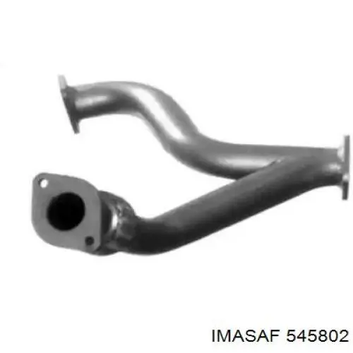 854077 Opel Tubo de admisión del silenciador de escape delantero