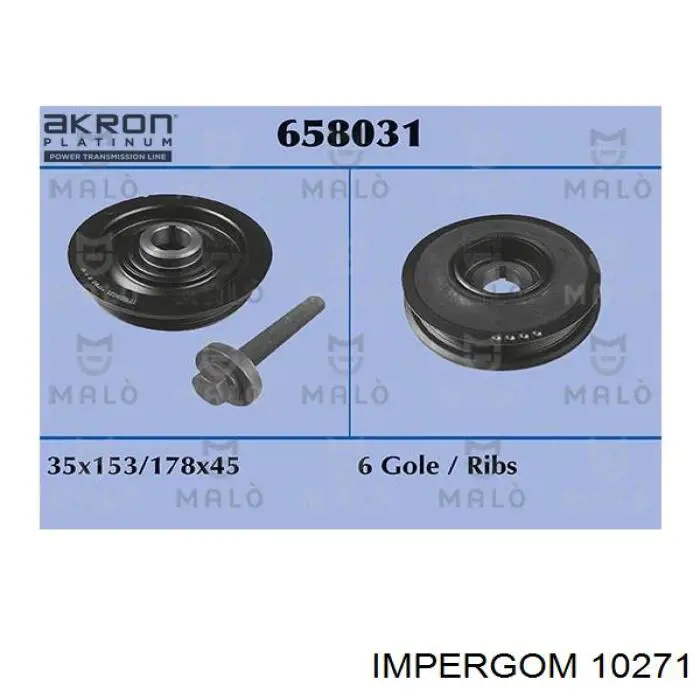 Comprar 10271 Impergom La polea del cigüeñal