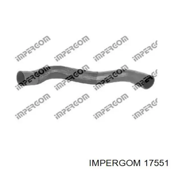 17551 Impergom tubo flexible de aire de sobrealimentación derecho