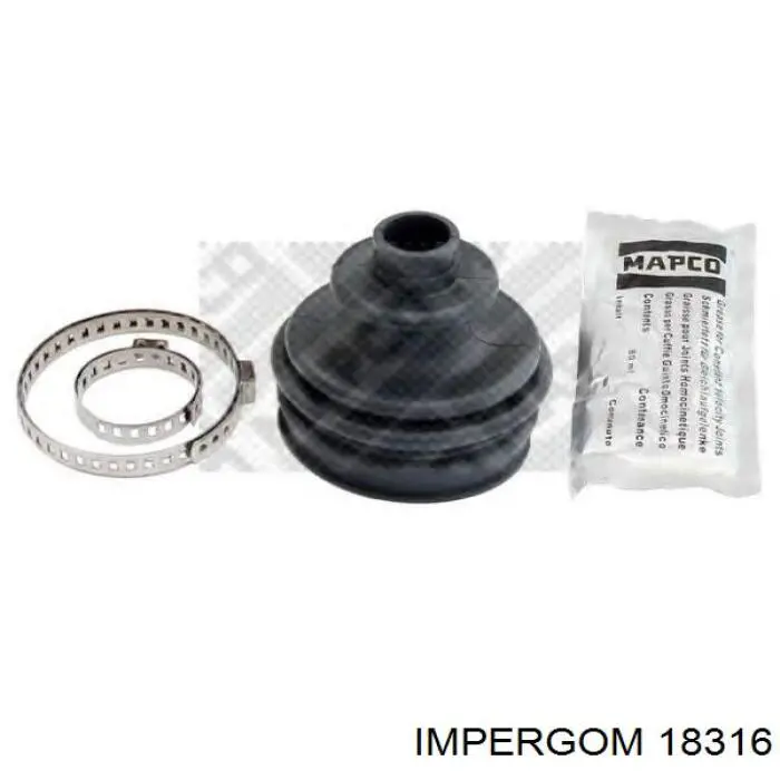 18316 Impergom tubería de radiador arriba