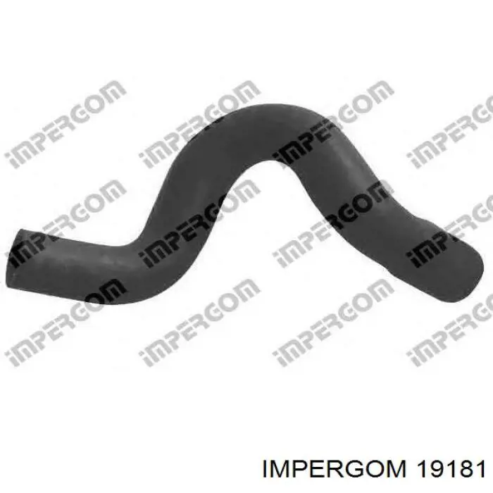 19181 Impergom tubo flexible de aire de sobrealimentación inferior izquierdo