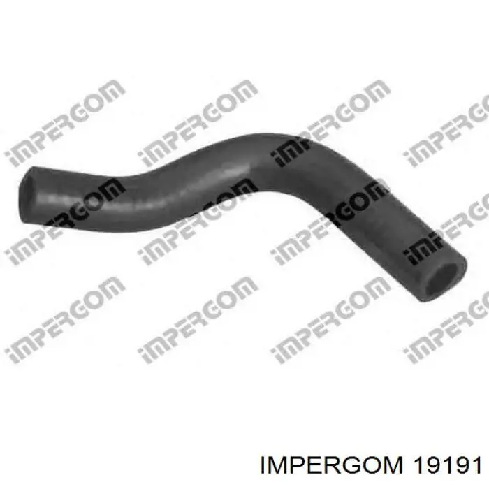 19191 Impergom tubería de radiador, retorno