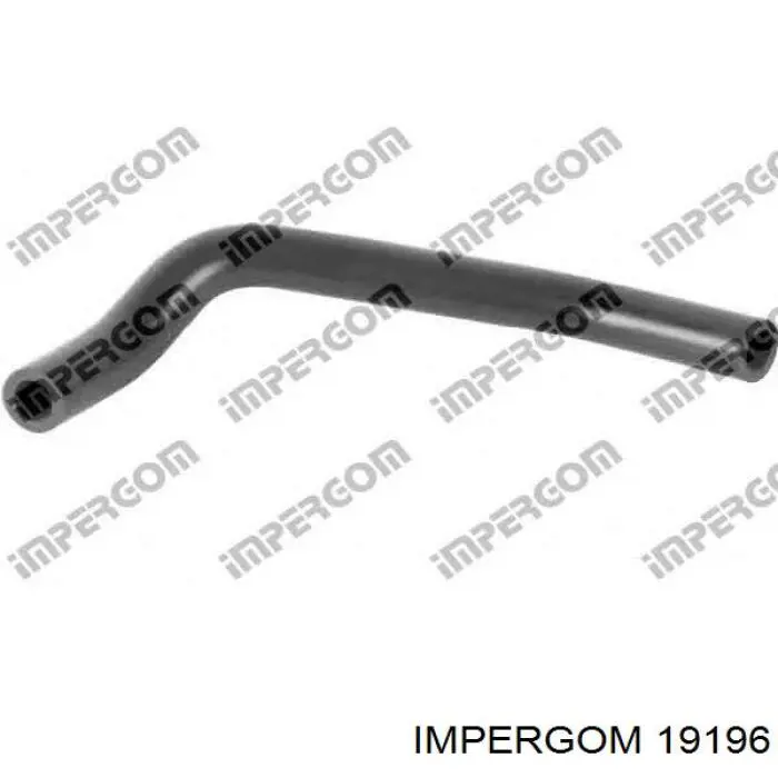 19196 Impergom tubo flexible de aire de sobrealimentación inferior derecho