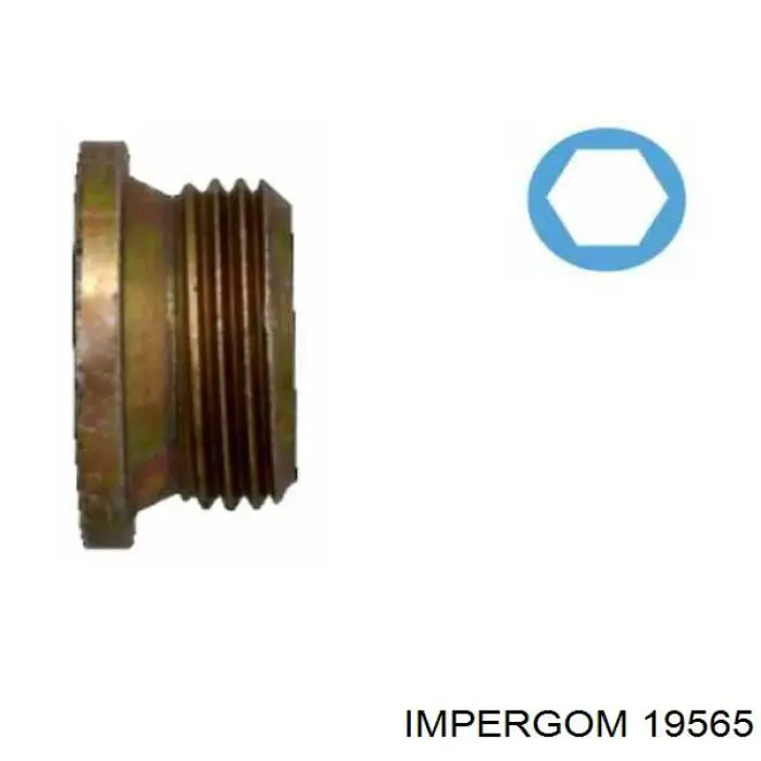 Manguera superior del radiador 19565 Impergom