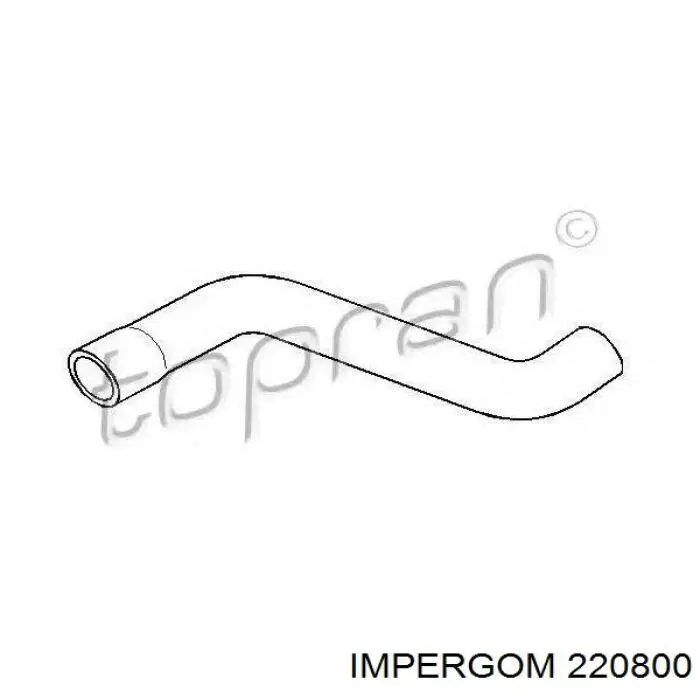 Manguera superior del radiador Impergom 220800 precio, desde 11,34 EUR