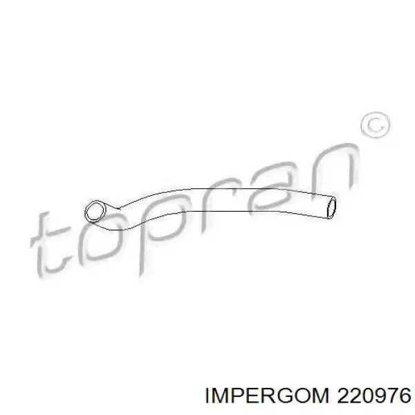 220976 Impergom tubo de ventilacion del carter (separador de aceite)
