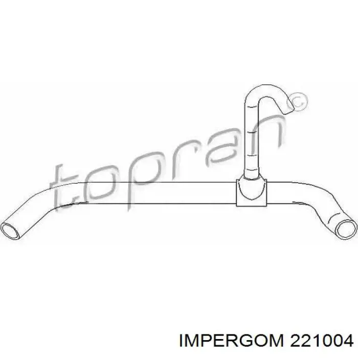 Manguera superior del radiador Impergom 221004 precio, desde 22,75 EUR