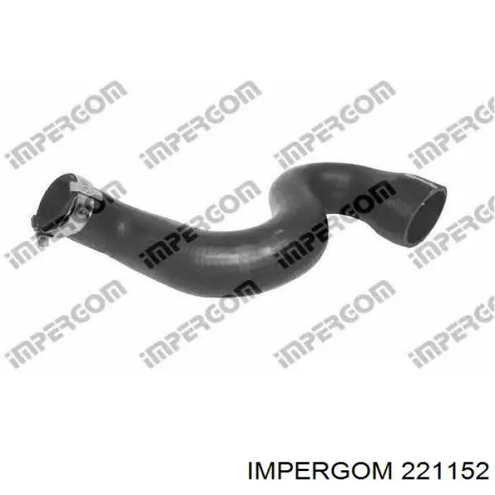 221152 Impergom tubo flexible de aire de sobrealimentación inferior derecho