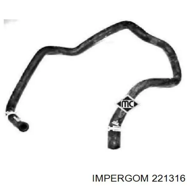 Comprar 221316 Impergom Manguera superior del radiador