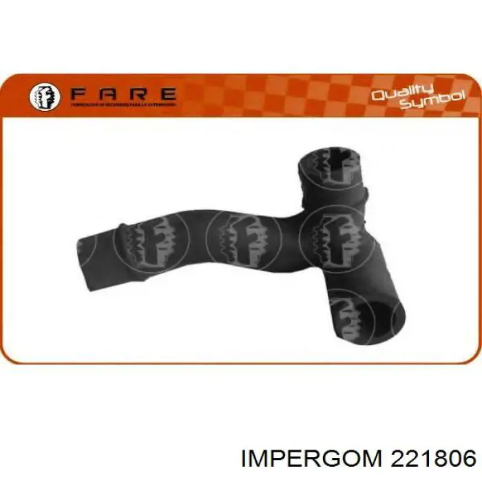 221806 Impergom manguera tuberia de radiador (gases de escape)
