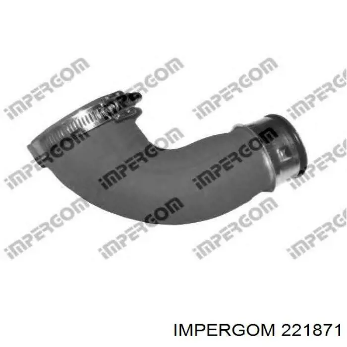 221871 Impergom tubo flexible de aire de sobrealimentación inferior izquierdo