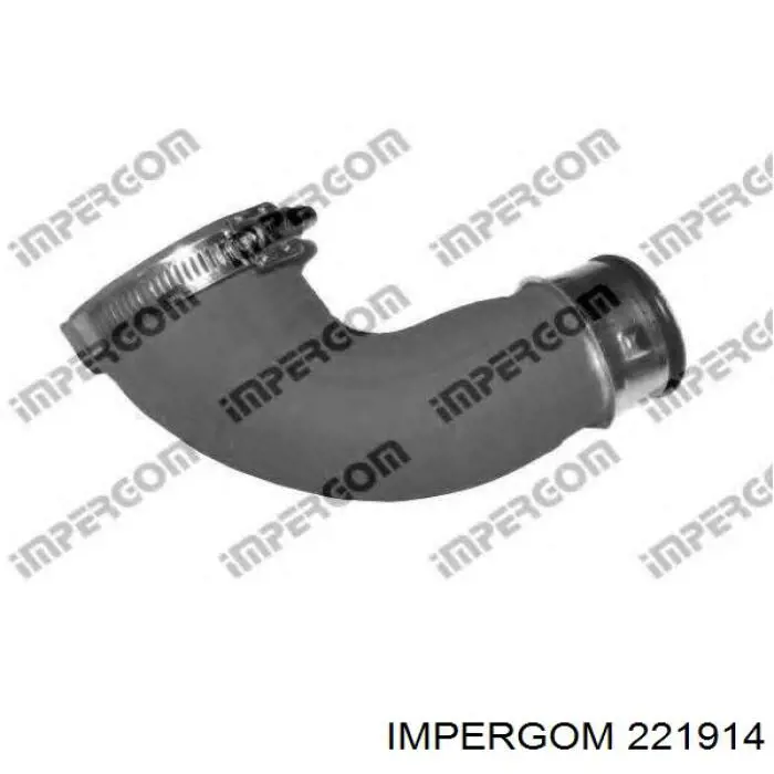 221914 Impergom tubo flexible de aire de sobrealimentación inferior izquierdo