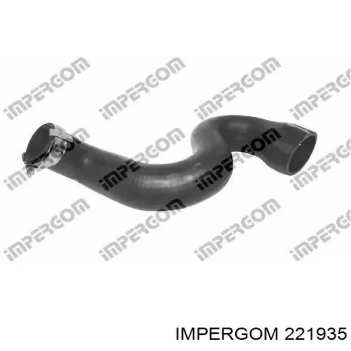 221935 Impergom tubo flexible de aire de sobrealimentación superior izquierdo