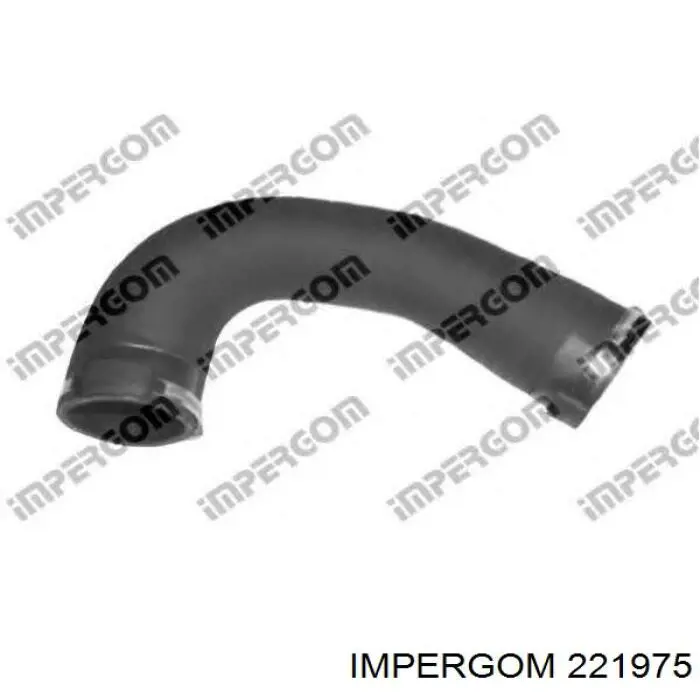 221975 Impergom tubo flexible de aire de sobrealimentación, entrada de resonador