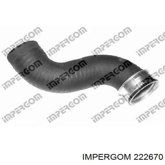 222670 Impergom tubo flexible de aire de sobrealimentación derecho
