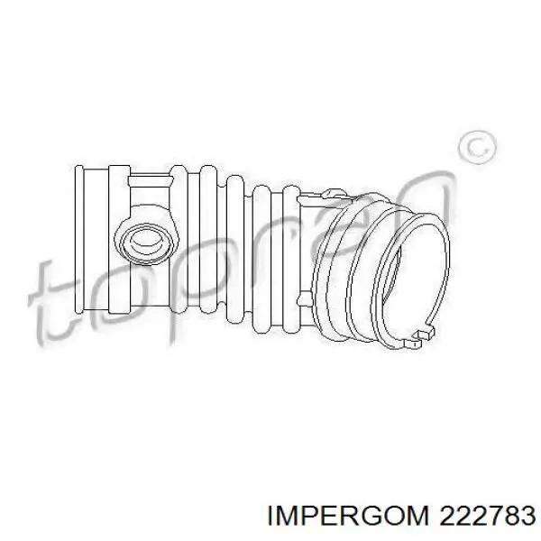 Tubo intercooler 98802 Metalcaucho