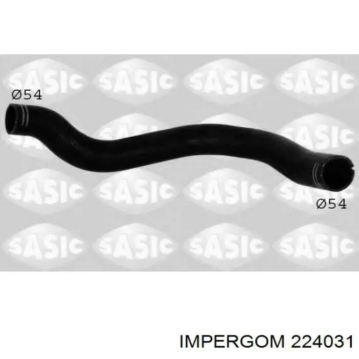 224031 Impergom tubo flexible de aire de sobrealimentación superior derecho