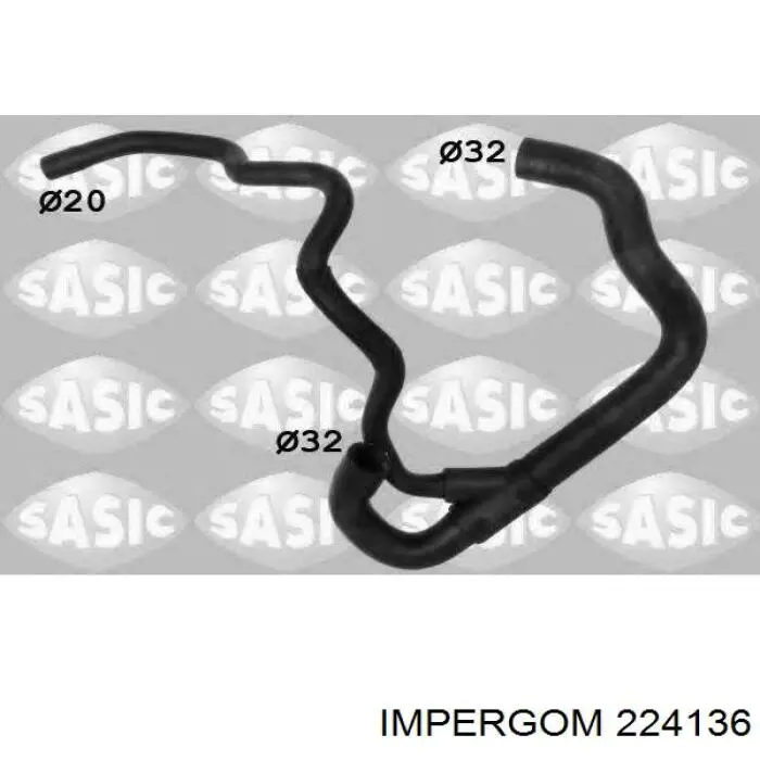 Manguera de calefacción, retorno 1366834 Ford