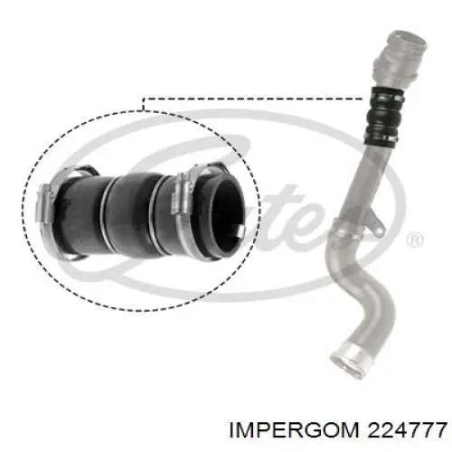 Comprar 99417 Metalcaucho Tubo de admisión de aire al turbocompresor
