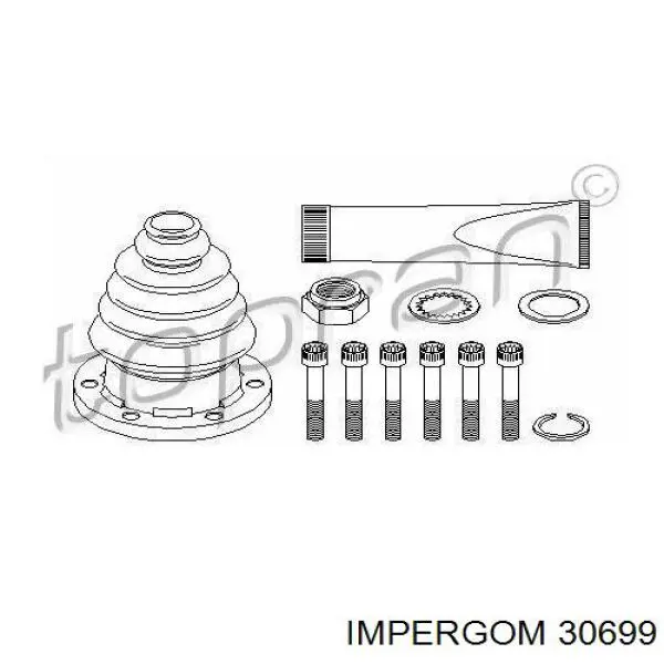 Comprar 30699 Impergom Fuelle, junta homocinética interna izquierda del semieje delantero