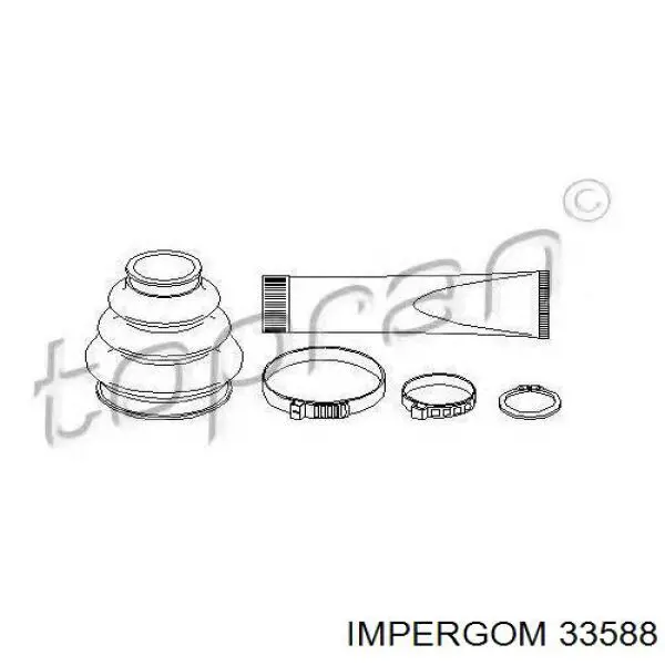 33588 Impergom fuelle, árbol de transmisión trasero interior