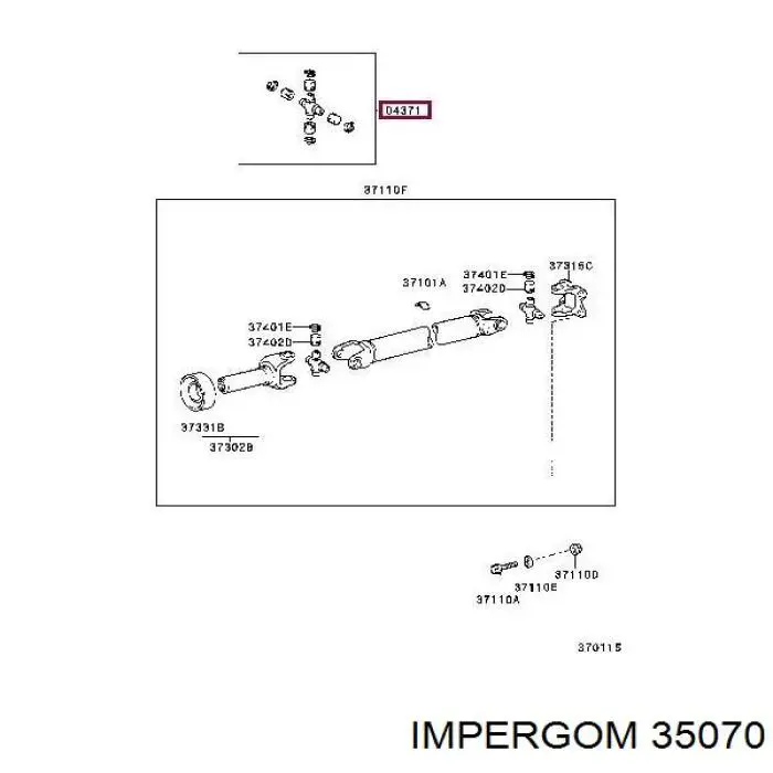 35070 Impergom soporte motor izquierdo