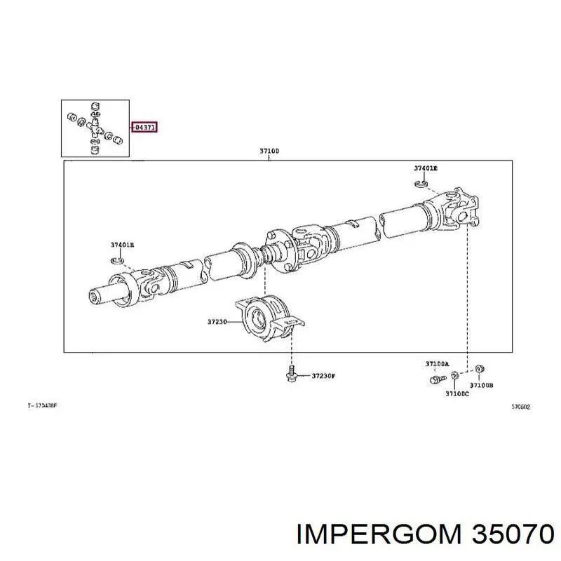 Soporte izquierdo del motor Impergom 35070 precio, desde 39,20 EUR
