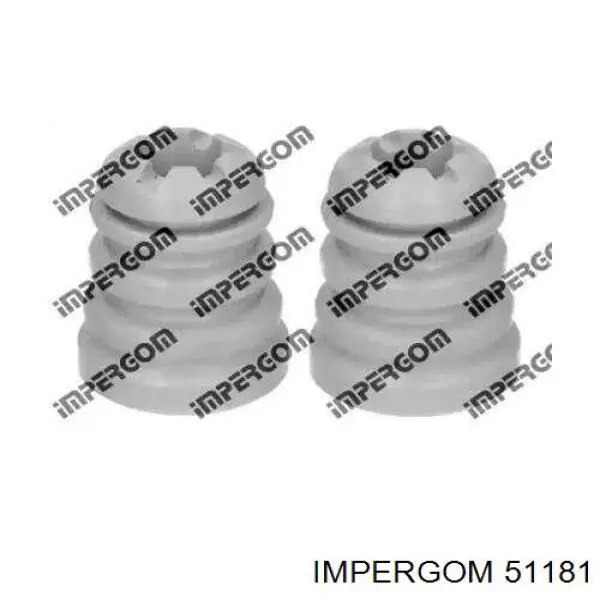 51181 Impergom tope de amortiguador trasero, suspensión + fuelle