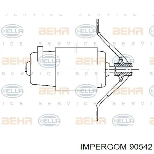 Brida del sistema de refrigeración (triple unión) 90542 Impergom