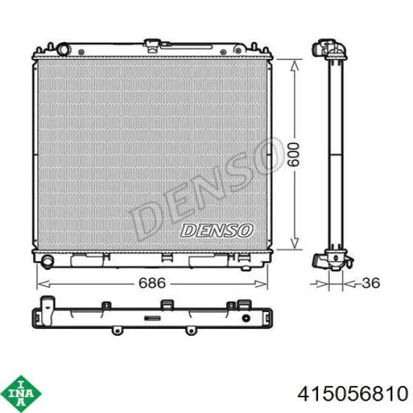 415056810 INA Volante de motor