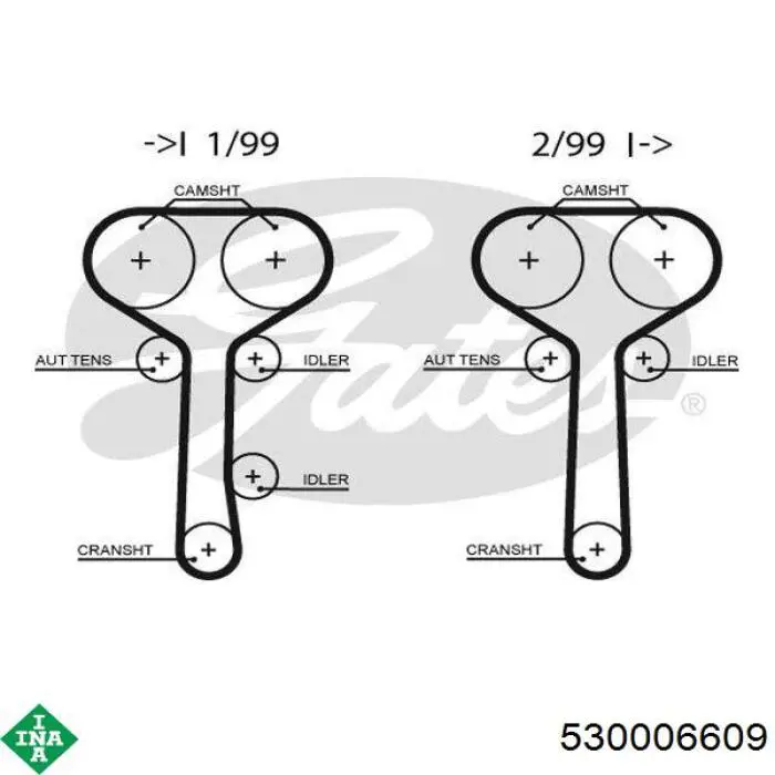 530006609 INA Kit correa de distribución