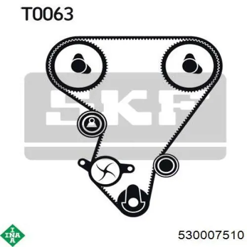 Juego de correas dentadas INA 530007510 precio, desde 120,18 EUR