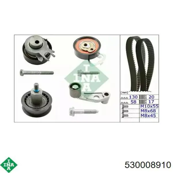 Kit distribución INA 530008910