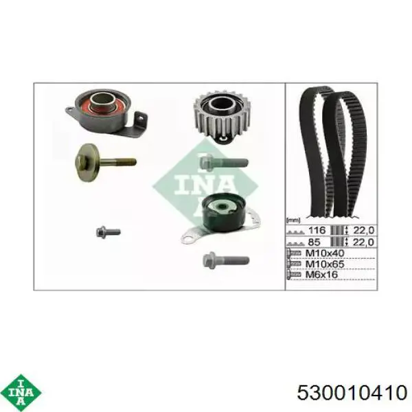 Comprar 530010410 INA Kit de correa de distribución