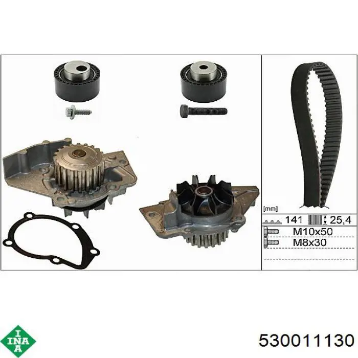 Juego de correas dentadas INA 530011130 precio, desde 116,61 USD