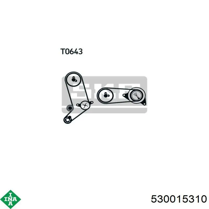 Comprar 530015310 INA Kit de correa de distribución